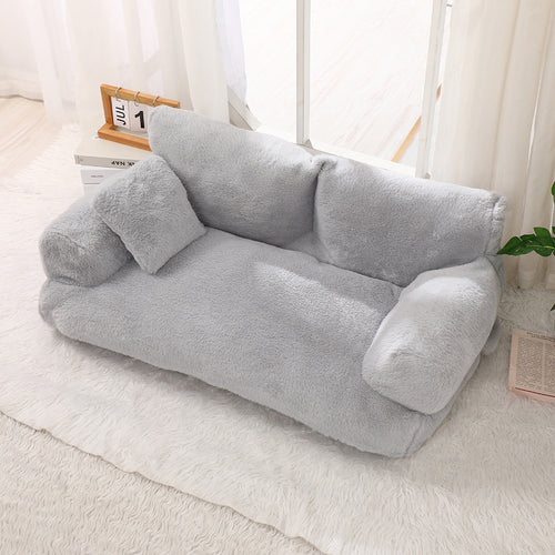 Canapé universel et chaud en peluche pour animaux de compagnie / Warm Universal Rabbit Plush Pet Sofa Nest