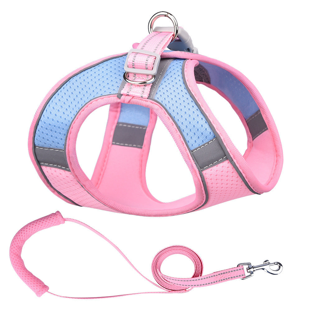 Laisse pour chien de style gilet avec corde réfléchissante / Vest-style Dog Leash Reflective Dog Rope