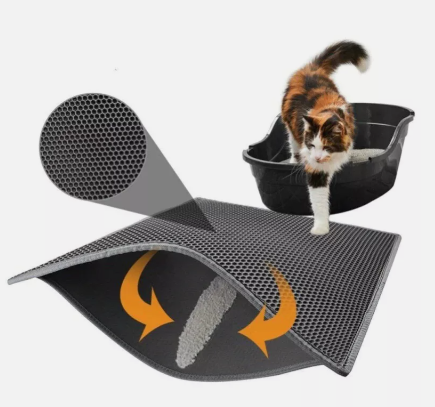 Tapis litière double couche