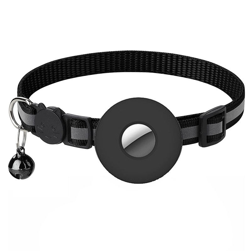 Collier Airtag pour animaux de compagnie avec clochette réfléchissante réglable anti-perte pour chat et chien / Airtag Pet Collar With Bell Reflective Adjustable Anti-lost Cat Dog Collar