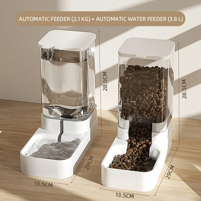 Distributeur d'eau et de nourriture pour chats et chiens / Cat And Dog Water Dispenser Cat Food Automatic Feeder