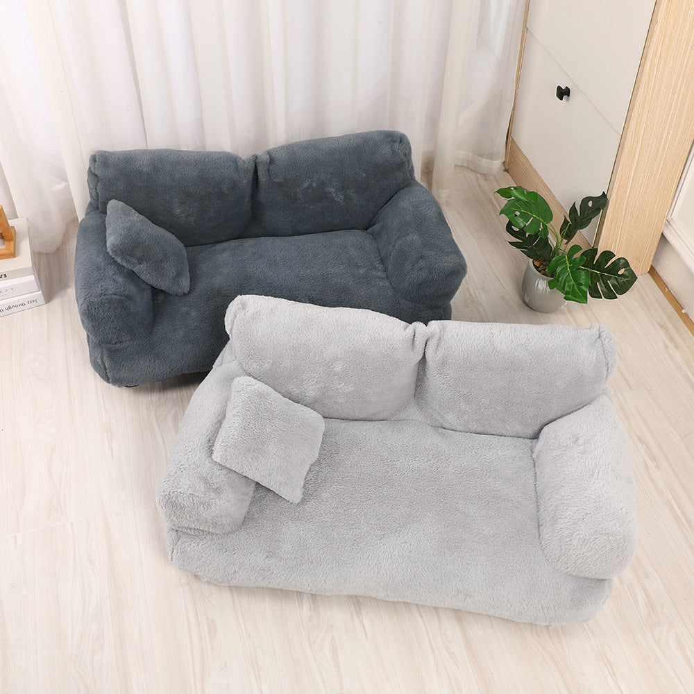 Canapé universel et chaud en peluche pour animaux de compagnie / Warm Universal Rabbit Plush Pet Sofa Nest